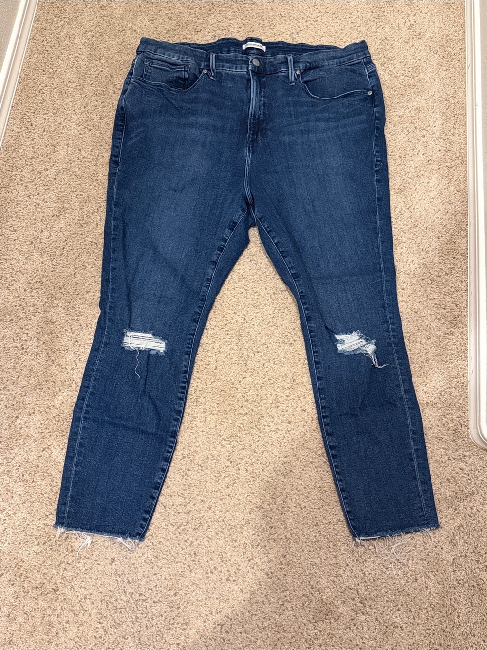 Good American Good Legs Crop Jeans Women’s Plus Size 22